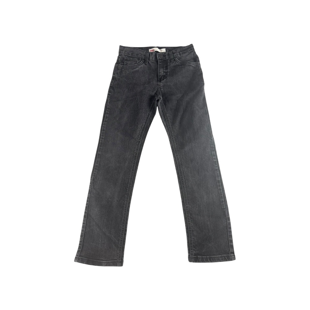 Levis 511 Slim Jeans Boys 14 Reg W27 L27 Washed Black Denim Pants 511-508